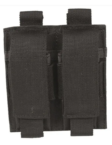 PORTACARGADOR DOBLE PISTOLA MOLLE NEGRO