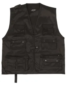 CHALECO SAFARI NEGRO