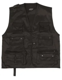 CHALECO SAFARI NEGRO