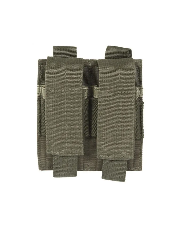 PORTACARGADOR DOBLE PISTOLA MOLLE VERDE