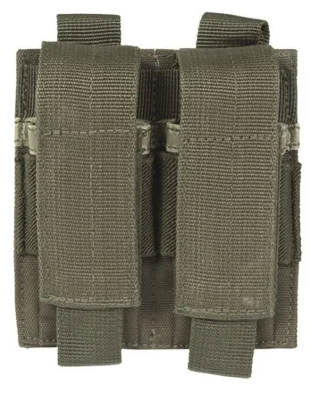 PORTACARGADOR DOBLE PISTOLA MOLLE VERDE