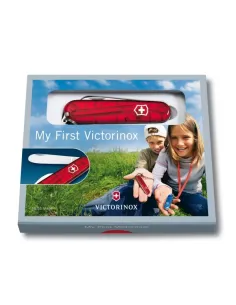 MI PRIMERA VICTORINOX C/S ROJA TRANS.
