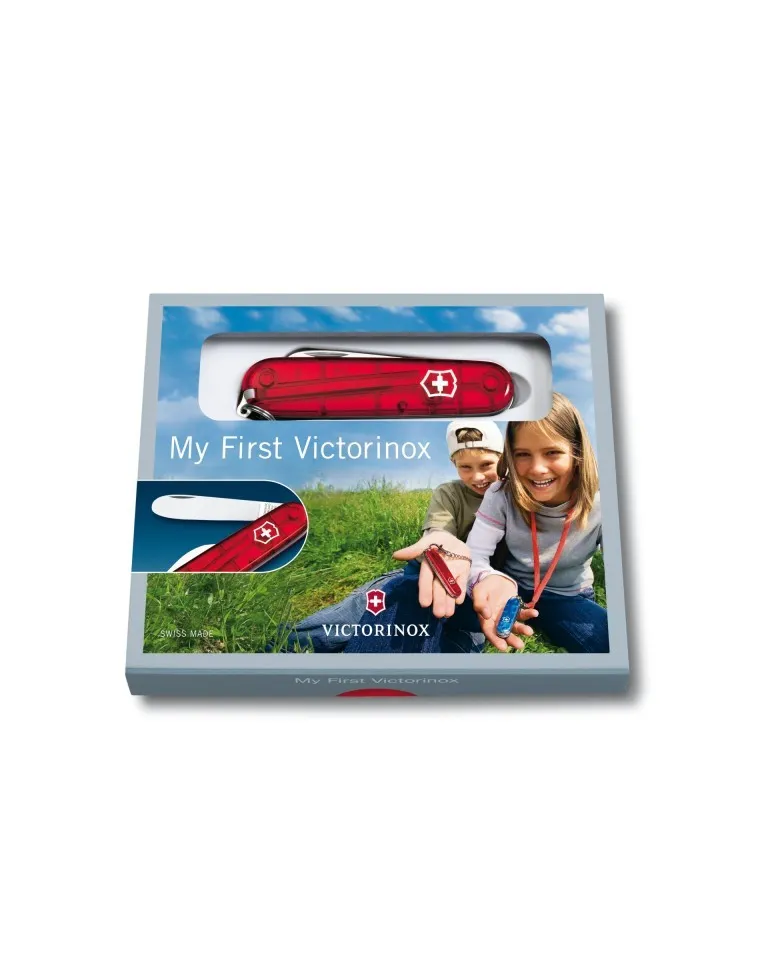 MI PRIMERA VICTORINOX C/S ROJA TRANS.