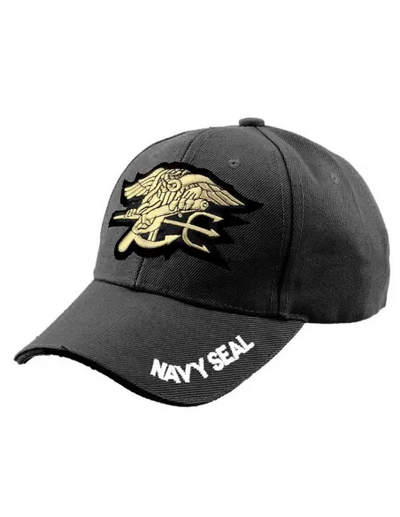 GORRA BASEBAL NAVY SEAL NEGRA