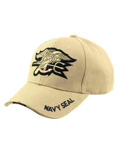 GORRA BASEBAL NAVY SEAL TAN