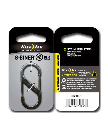 MOSQUETON METAL S-BINER 2 4,5kg