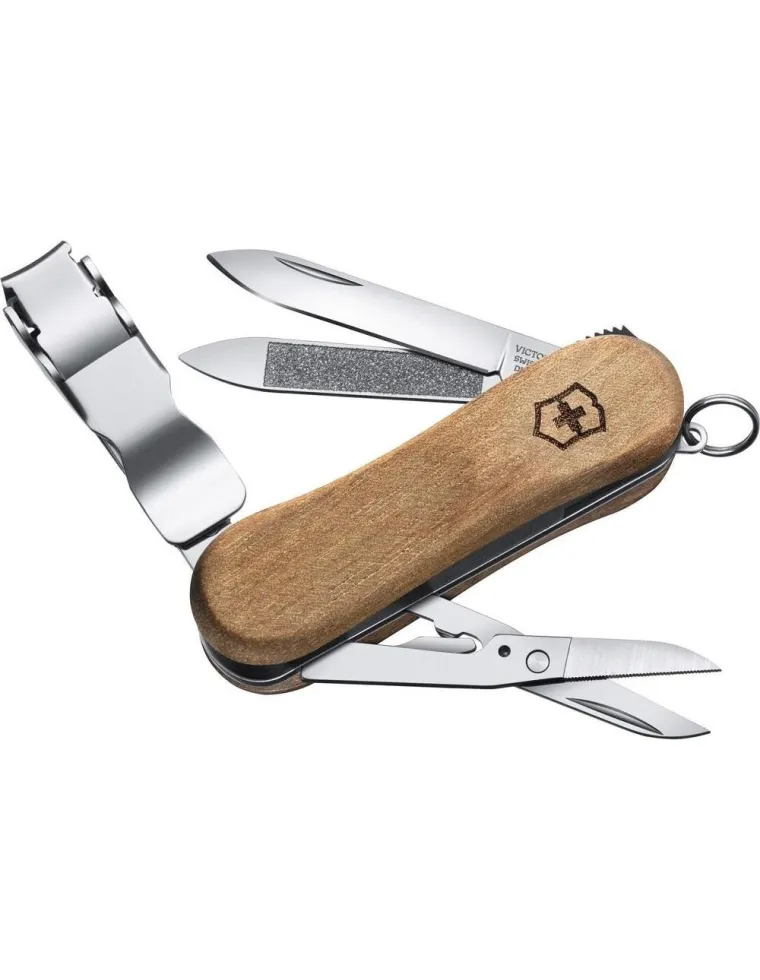 VICTORINOX NAIL CLIP 580 MADERA  6 USOS 65mm