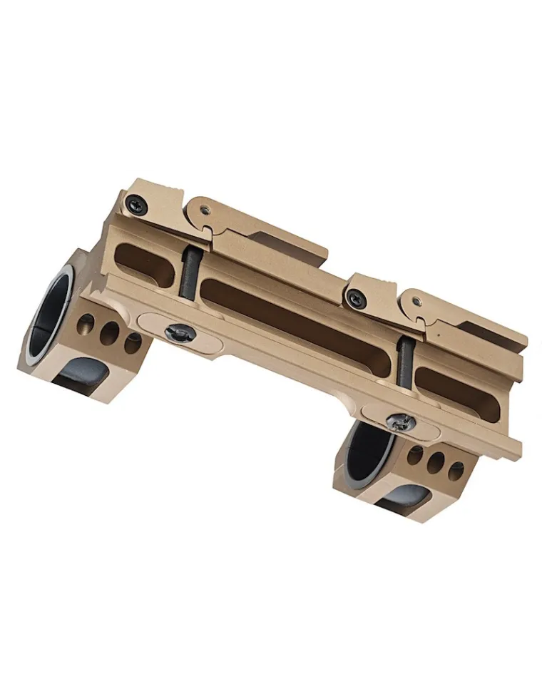 BASE OPTICA CON ANILLAS 25/30mm QD TAN