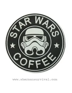 PARCHE PVC STAR WARS COFFEE BLANCO G-002-043-WHITE