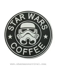 PARCHE PVC STAR WARS COFFEE BLANCO G-002-043-WHITE