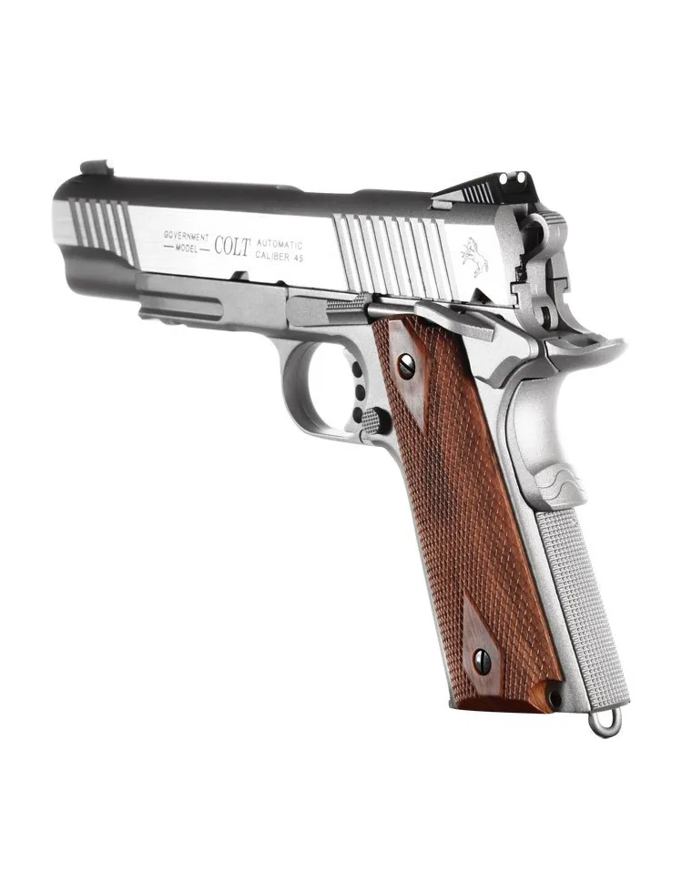 CYBERGUN COLT 1911 RAIL FULL METAL CROMADO CO2 AIRSOFT