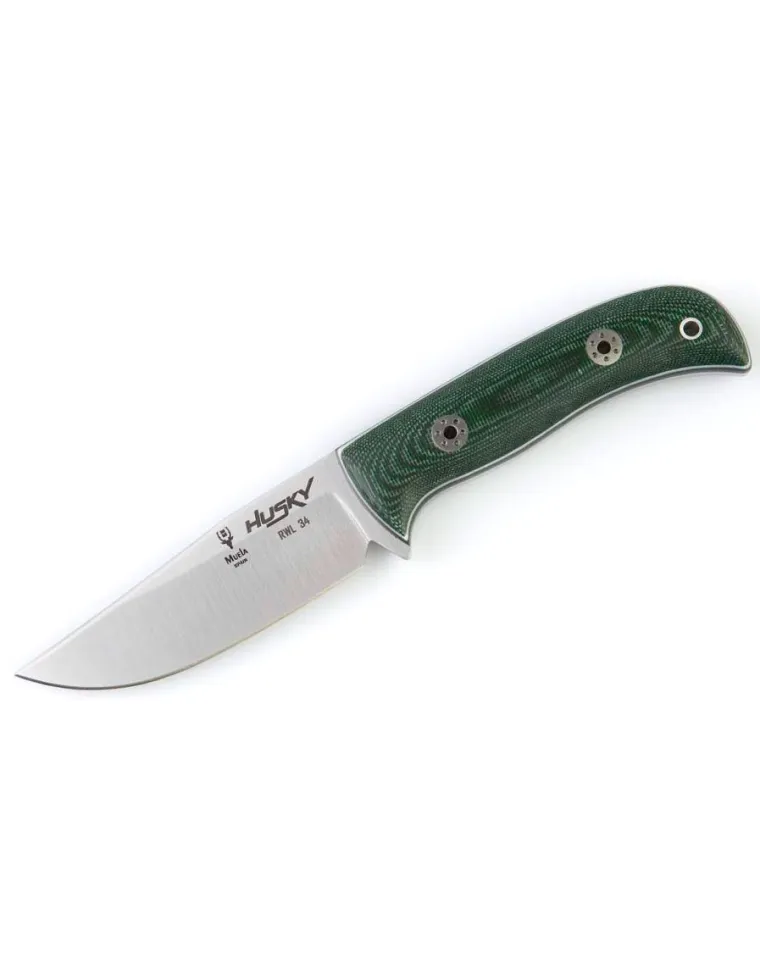 MUELA CUCHILLO HUSKY MICARTA VERDE