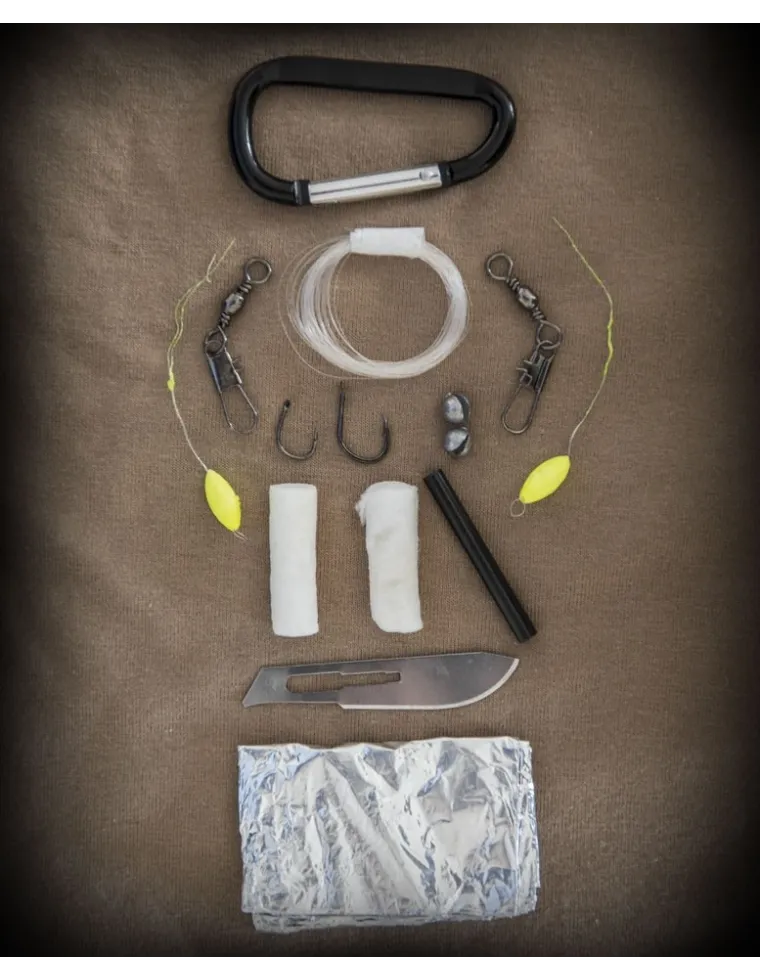 PARACORD SURVIVAL KIT SM NEGRO