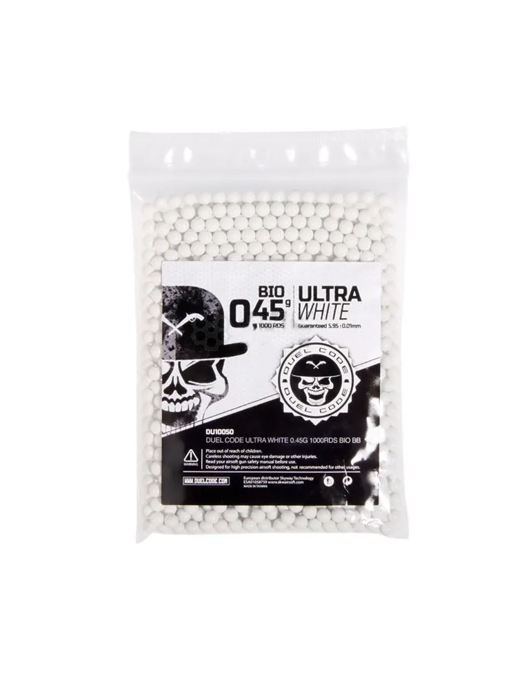 BOLAS BIO DUEL CODE 0,45g 1000bbs ULTRA WHITE