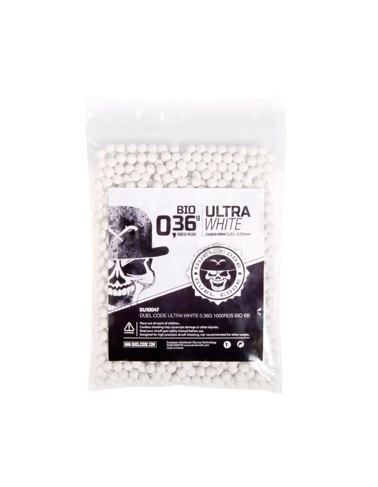 BOLAS BIO DUEL CODE 0,36g 1000bbs ULTRA WHITE