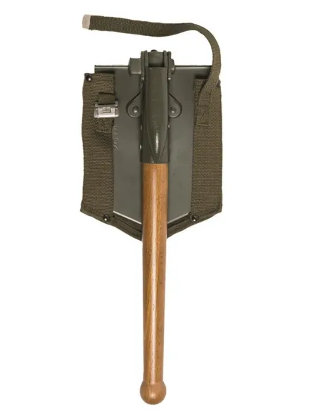 PICO/PALA PLEGABLE CON FUNDA MANGO DE MADERA
