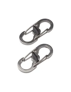 MOSQUETON MICROLOCK S-BINER ACERO 1.4 KG.