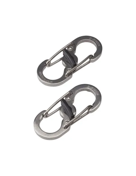 MOSQUETON MICROLOCK S-BINER ACERO 1.4 KG.
