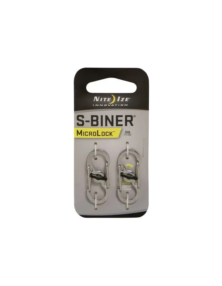 MOSQUETON MICROLOCK S-BINNER ACERO 1.4KG