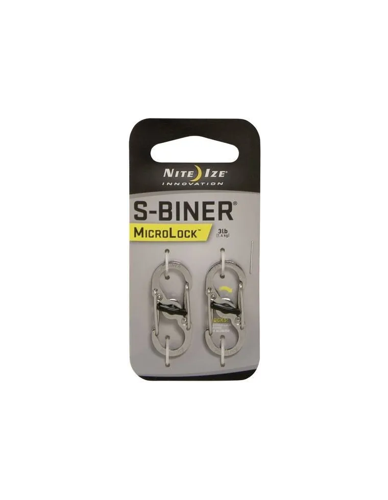 MOSQUETON MICROLOCK S-BINNER ACERO 1.4KG