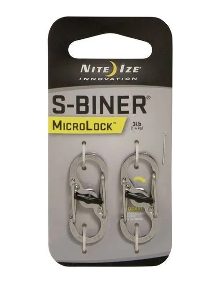 MOSQUETON MICROLOCK S-BINNER ACERO 1.4KG