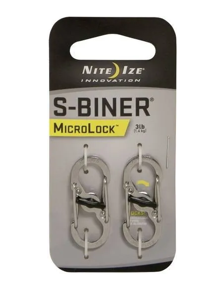 MOSQUETON MICROLOCK S-BINNER ACERO 1.4KG
