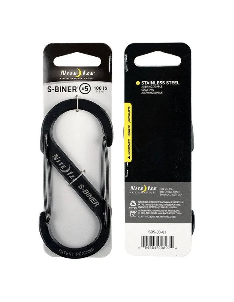 MOSQUETON METAL S-BINER 5 45kg