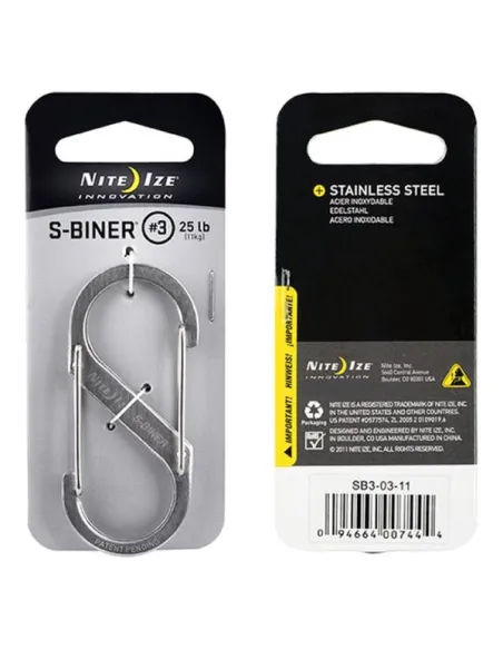MOSQUETON METAL S-BINER 3 11kg