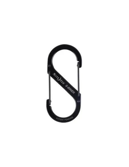 MOSQUETON METAL S-BINER 2 NEGRO 4,5KG.