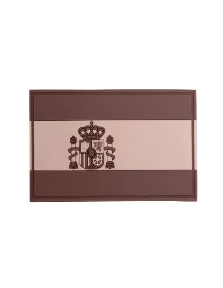 PARCHE PVC BANDERA ESPAÑOLA 75X50mm TAN