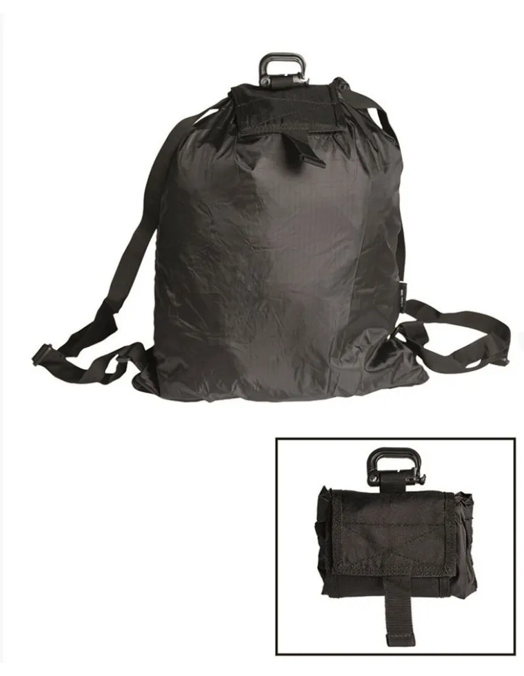 MOCHILA ROLL-UP NEGRA