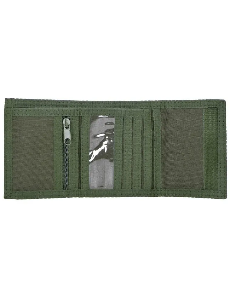 CARTERA CON CREMALLERA VERDE