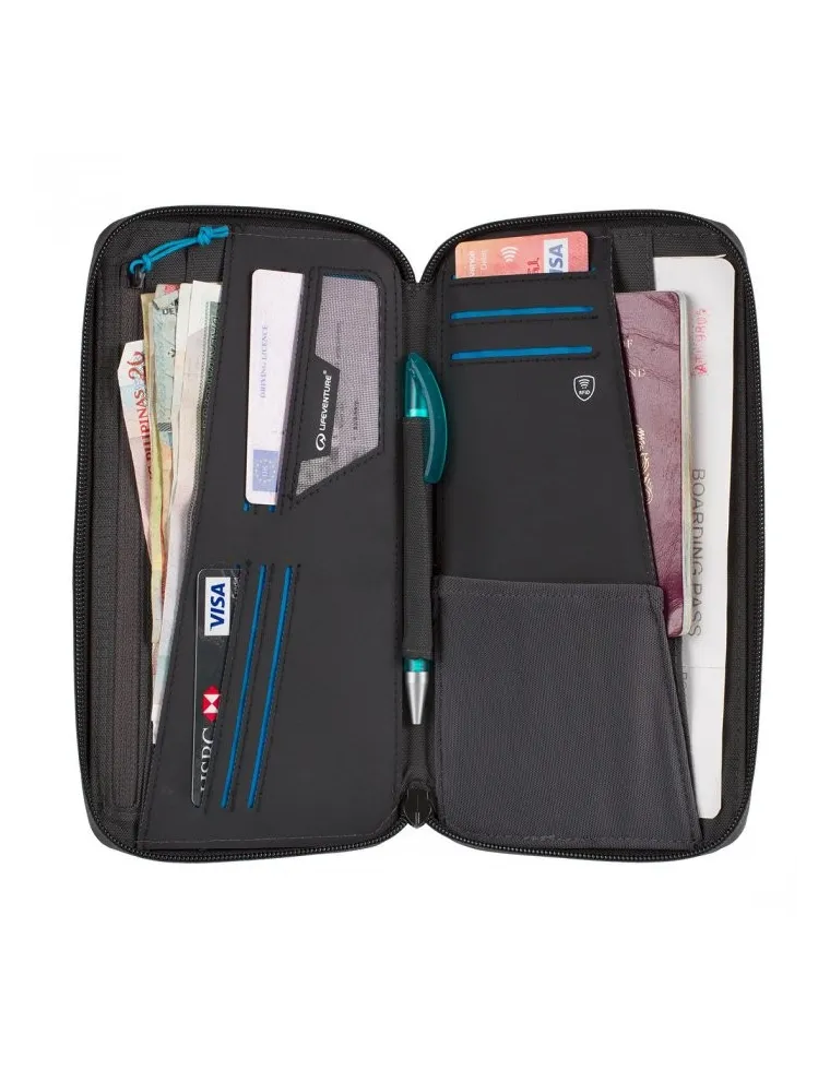 CARTERA LIFEVENTURE TRAVEL RFID GRIS