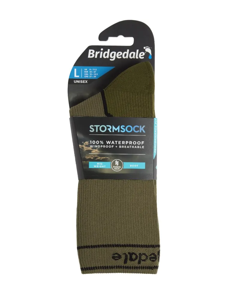 CALCETIN BRIDGEDALE STORM MW VERDE S