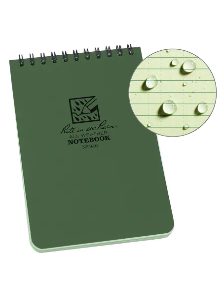 LIBRETA IMPERMEABLE RITE THE RAIN 10x15 VERDE