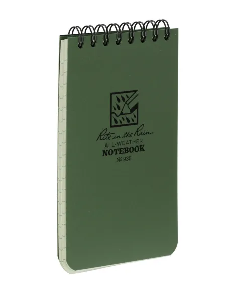 LIBRETA IMPERMEABLE RITE THE RAIN 3X5 VERDE