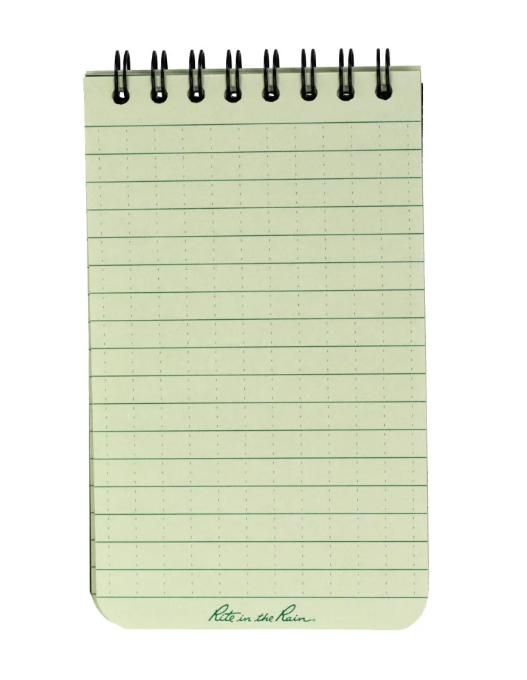 LIBRETA IMPERMEABLE RITE THE RAIN 3X5 VERDE