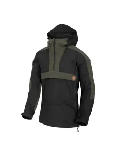 ANORAK HELIKON TEX WOODSMAN NEGRO/VERDE