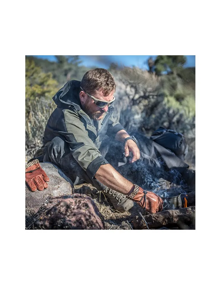 ANORAK HELIKON TEX   WOODSMAN NEGRO/VERDE