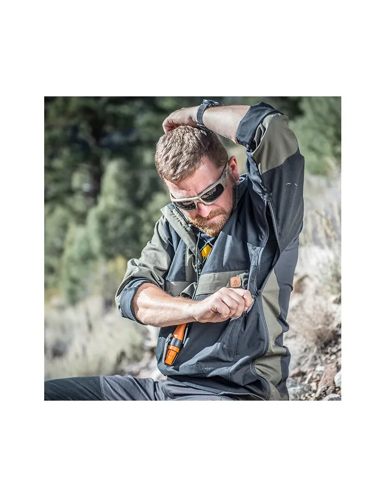 ANORAK HELIKON TEX   WOODSMAN NEGRO/VERDE