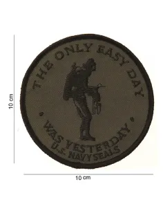 PARCHE BORDADO NAVY SEAL ONLY EASY DAY...VERDE
