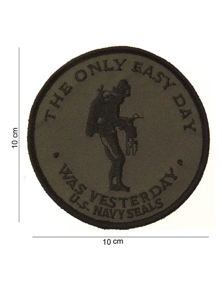 PARCHE BORDADO NAVY SEAL ONLY EASY DAY...VERDE