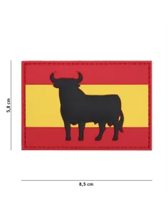 PARCHE PVC BANDERA ESPAÑA TORO