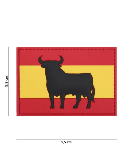 PARCHE PVC BANDERA ESPAÑA TORO