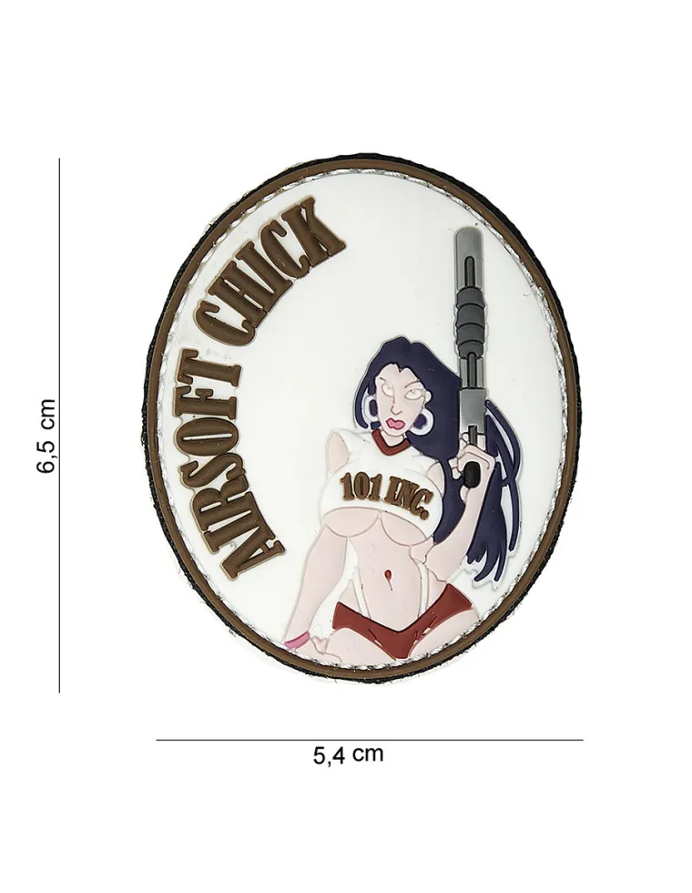 PARCHE PVC AIRSOFT CHICK