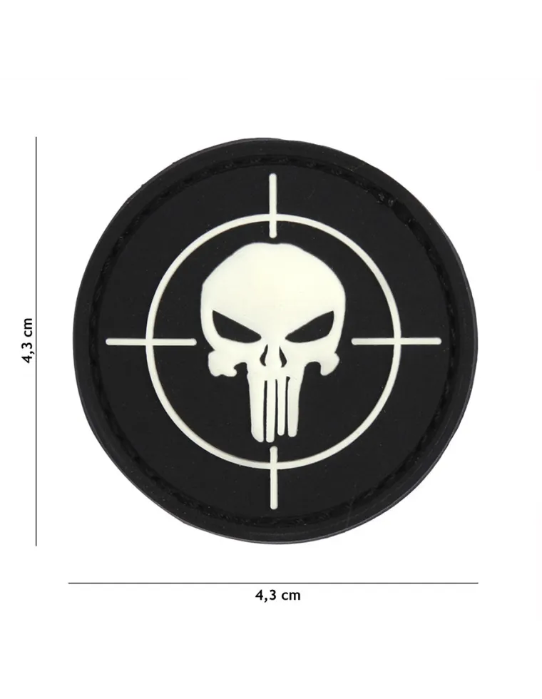 PARCHE PVC PUNISHER SIGHT NEGRO