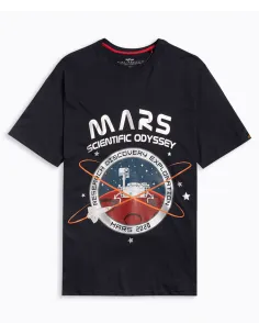 CAMISETA ALPHA IND. MISSION TO MARS AZUL