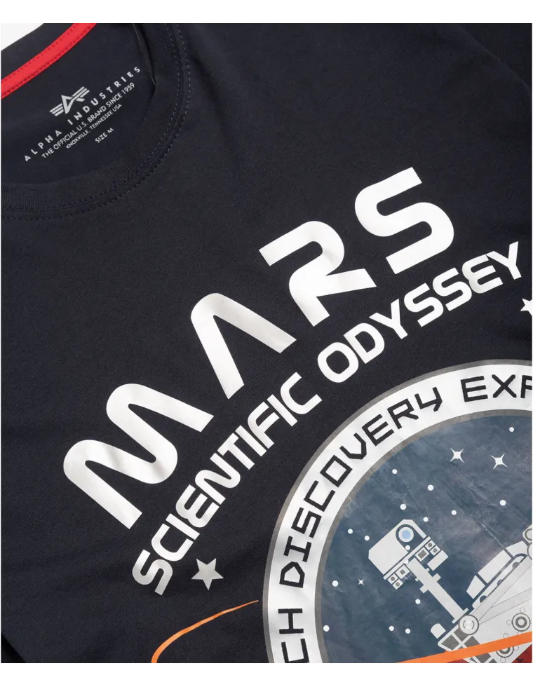 CAMISETA ALPHA IND. MISSION TO MARS AZUL
