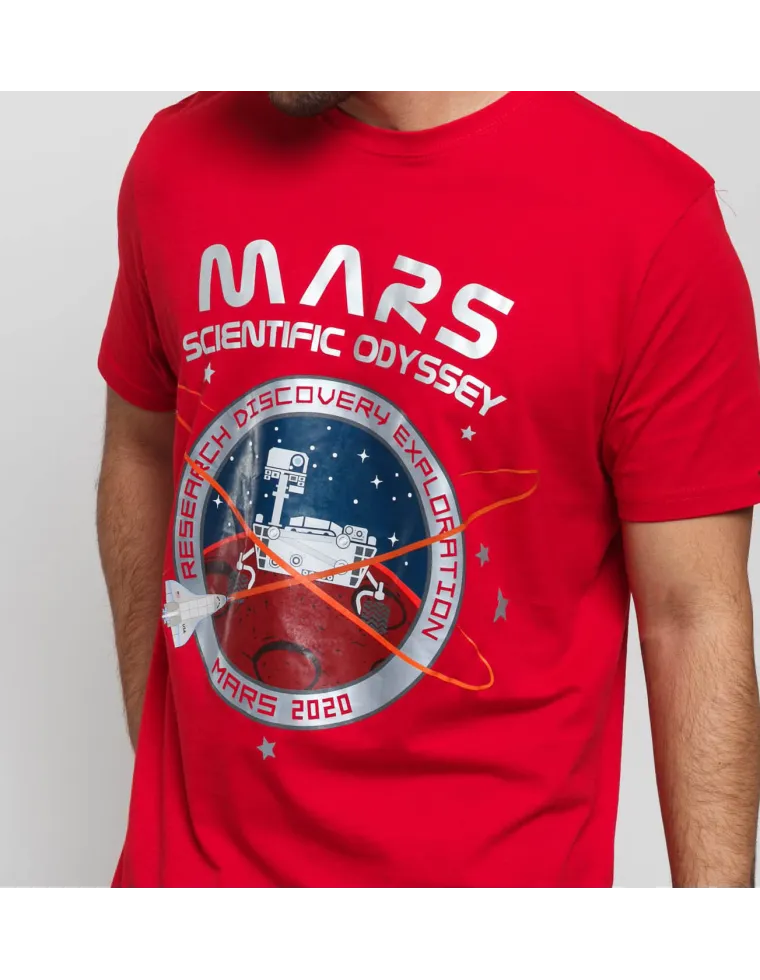 CAMISETA ALPHA IND. MISSION TO MARS ROJA