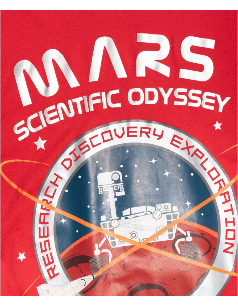 CAMISETA ALPHA IND. MISSION TO MARS ROJA
